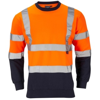 Supertouch H131  Hi-Vis 2 Tone Orange Sweatshirt